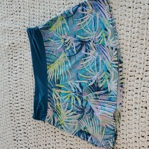 Title Nine Women's Swim Skirt - Blue and Green